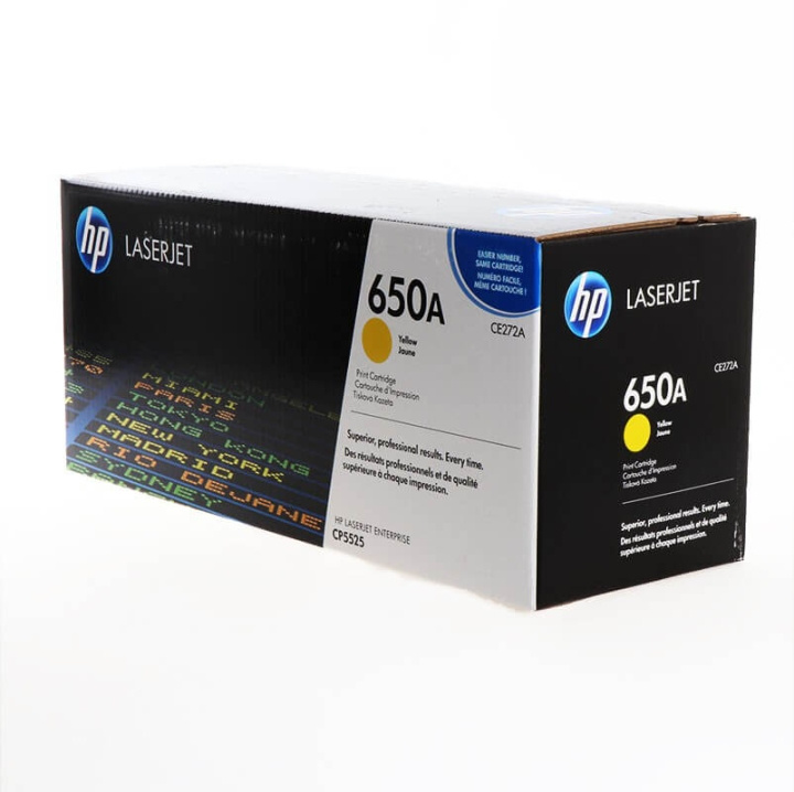 HP Toner CE272A 650A Gul i gruppen Datautstyr / Skrivere og tilbehør / Blekk og toner / Toner / HP hos TP E-commerce Nordic AB (C27117)