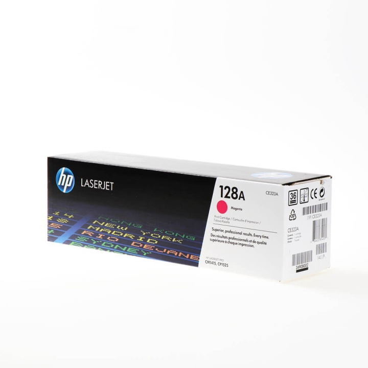 HP Toner CE323A 128A Magenta i gruppen Datautstyr / Skrivere og tilbehør / Blekk og toner / Toner / HP hos TP E-commerce Nordic AB (C27134)