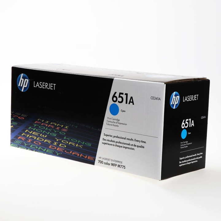 HP Toner CE341A 651A Cyan i gruppen Datautstyr / Skrivere og tilbehør / Blekk og toner / Toner / HP hos TP E-commerce Nordic AB (C27136)