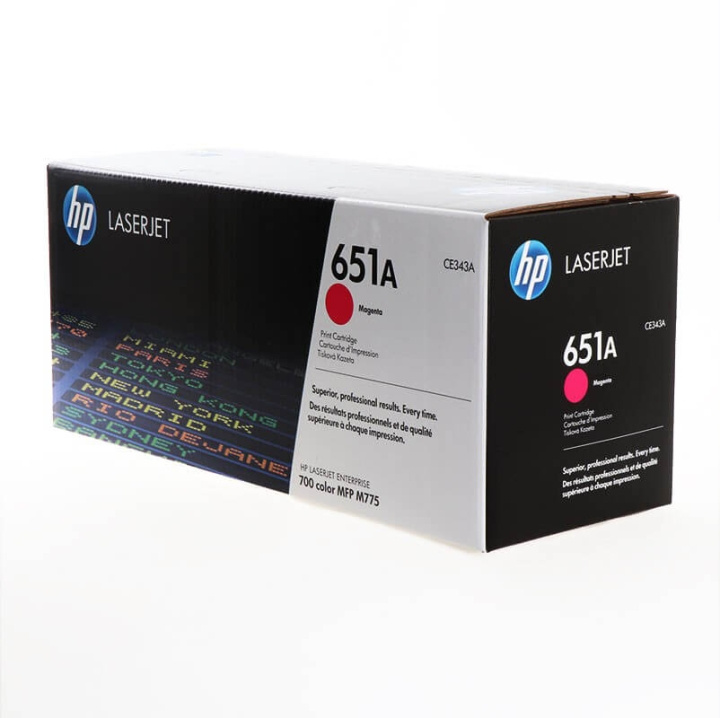 HP Toner CE343A 651A Magenta i gruppen Datautstyr / Skrivere og tilbehør / Blekk og toner / Toner / HP hos TP E-commerce Nordic AB (C27139)