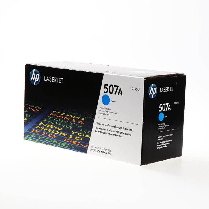 HP Toner CE401A 507A Cyan i gruppen Datautstyr / Skrivere og tilbehør / Blekk og toner / Toner / HP hos TP E-commerce Nordic AB (C27146)