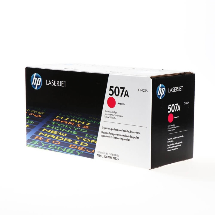 HP Toner CE403A 507A Magenta i gruppen Datautstyr / Skrivere og tilbehør / Blekk og toner / Toner / HP hos TP E-commerce Nordic AB (C27148)