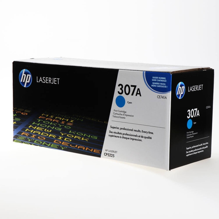 HP Toner CE741A 307A Cyan i gruppen Datautstyr / Skrivere og tilbehør / Blekk og toner / Toner / HP hos TP E-commerce Nordic AB (C27161)