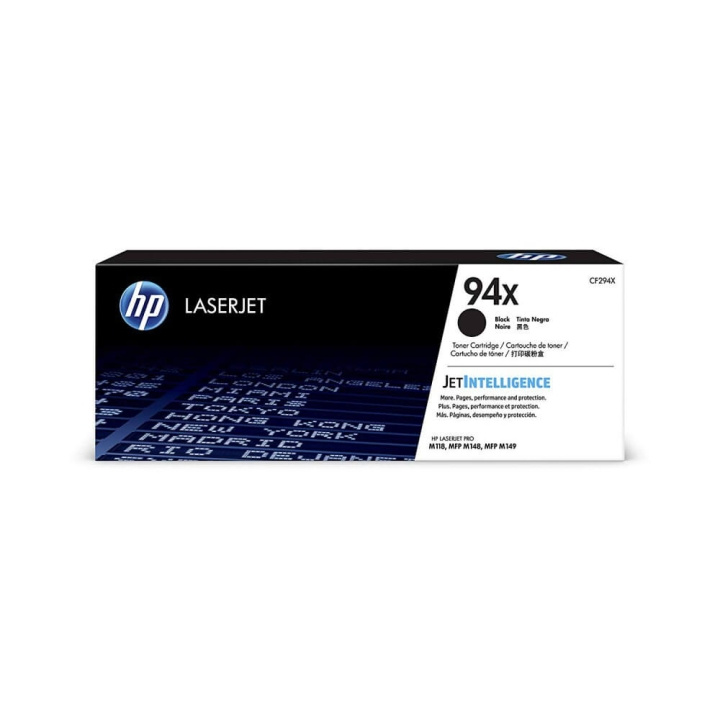 HP Toner CF294X 94X Svart i gruppen Datautstyr / Skrivere og tilbehør / Blekk og toner / Toner / HP hos TP E-commerce Nordic AB (C27213)