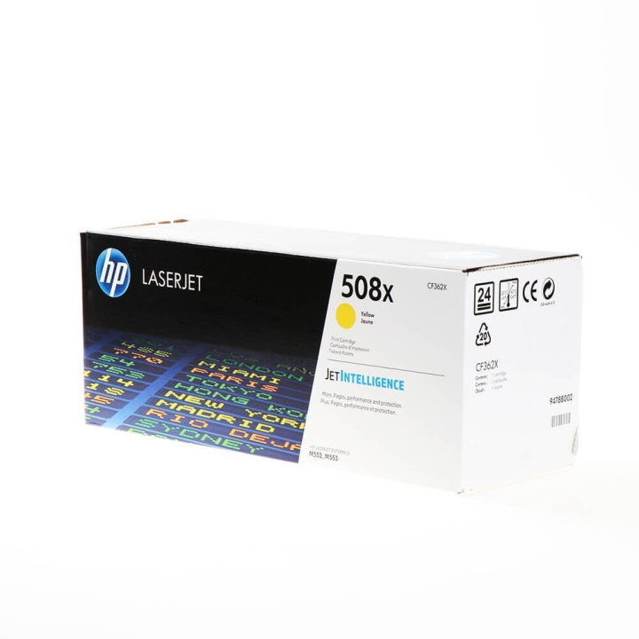 HP Toner CF362X 508X Gul i gruppen Datautstyr / Skrivere og tilbehør / Blekk og toner / Toner / HP hos TP E-commerce Nordic AB (C27233)