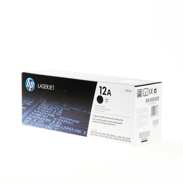 HP Toner Q2612A 12A Svart i gruppen Datautstyr / Skrivere og tilbehør / Blekk og toner / Toner / HP hos TP E-commerce Nordic AB (C27285)