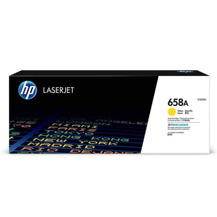 HP Toner W2002A 658A Gul i gruppen Datautstyr / Skrivere og tilbehør / Blekk og toner / Toner / HP hos TP E-commerce Nordic AB (C27307)
