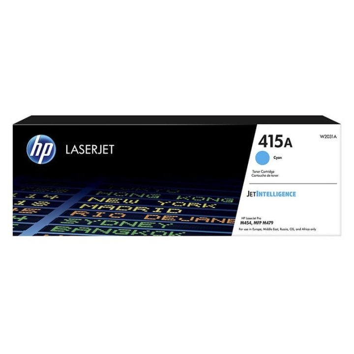 HP Toner W2031A 415A Cyan i gruppen Datautstyr / Skrivere og tilbehør / Blekk og toner / Toner / HP hos TP E-commerce Nordic AB (C27321)