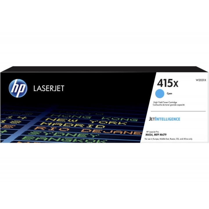 HP Toner W2031X 415X Cyan i gruppen Datautstyr / Skrivere og tilbehør / Blekk og toner / Toner / HP hos TP E-commerce Nordic AB (C27322)