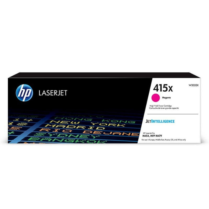 HP Toner W2033X 415X Magenta i gruppen Datautstyr / Skrivere og tilbehør / Blekk og toner / Toner / HP hos TP E-commerce Nordic AB (C27330)