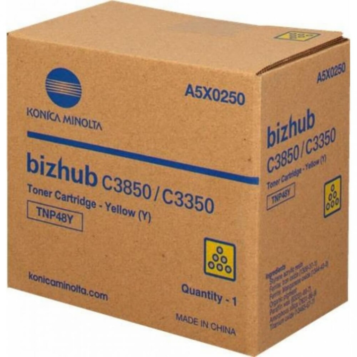 Konica Minolta Toner A95W250 TNP49 Gul i gruppen Datautstyr / Skrivere og tilbehør / Blekk og toner / Toner / Konica Minolta hos TP E-commerce Nordic AB (C27513)