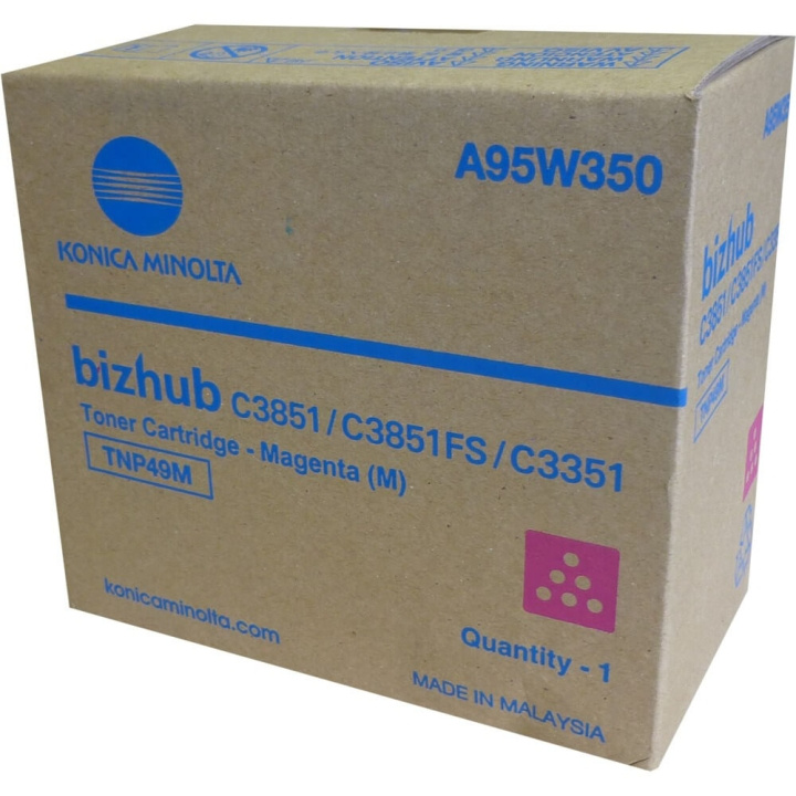 Konica Minolta Toner A95W350 TNP49 Magenta i gruppen Datautstyr / Skrivere og tilbehør / Blekk og toner / Toner / Konica Minolta hos TP E-commerce Nordic AB (C27514)