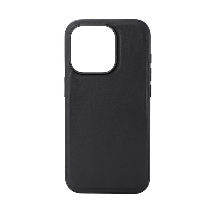 Buffalo Backcover Leather MagSeries iPhone 15 Pro Black i gruppen SMARTTELEFON & NETTBRETT / Mobilbeskyttelse / Apple / iPhone 15 hos TP E-commerce Nordic AB (C28561)