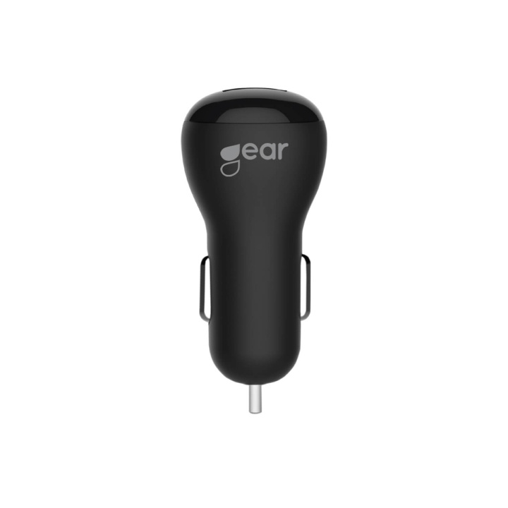 GEAR Lader 12/24V 1xUSB 1A Svart i gruppen Datautstyr / Bærbare datamaskiner og tilbehør / Lader / Billader hos TP E-commerce Nordic AB (C28598)