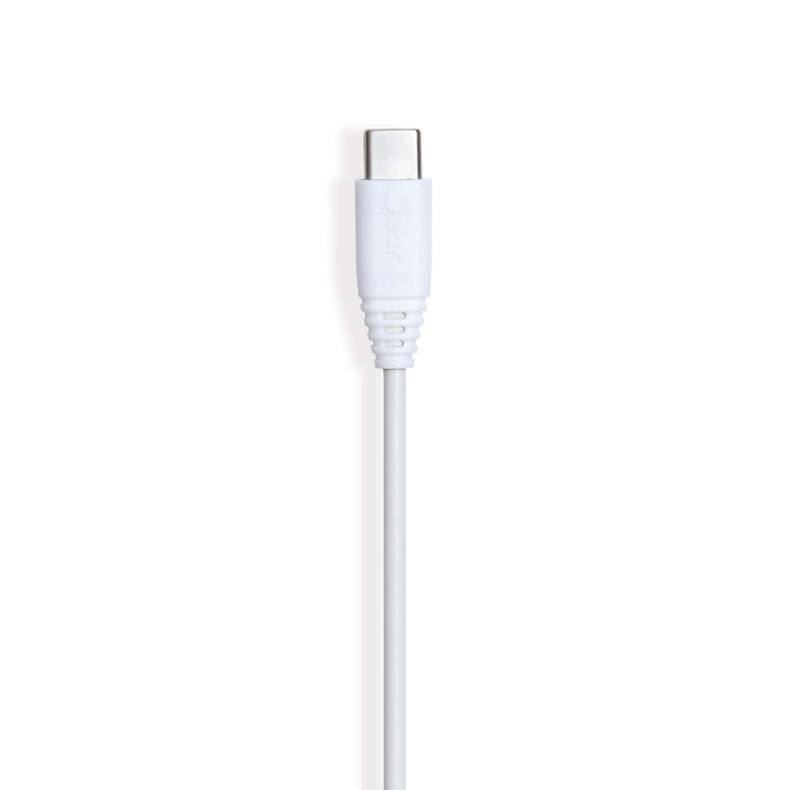 GEAR Ladekabel USB-C 2.0 0.3m Hvit Rund Kabel i gruppen SMARTTELEFON & NETTBRETT / Ladere og Kabler / Kabler / Kabler type C hos TP E-commerce Nordic AB (C28608)