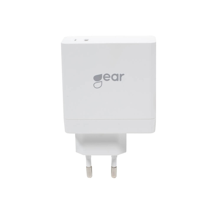 GEAR Lader 220V 1xUSB-C PD 45W Hvit i gruppen SMARTTELEFON & NETTBRETT / Ladere og Kabler / Vegglader / Vegglader Type C hos TP E-commerce Nordic AB (C28612)