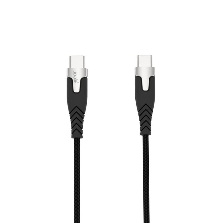 Gear Laddkabel PRO USB-C till USB-C 2.0 1.5m Svart Kevlarkabel med Metallkopplingar i gruppen SMARTTELEFON & NETTBRETT / Ladere og Kabler / Kabler / Kabler type C hos TP E-commerce Nordic AB (C28627)