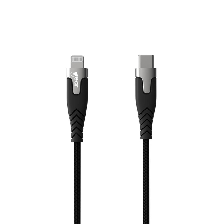 GEAR Ladekabel PRO USB-C til Lightning C94 1.5m Svart Kevlarkabel med Metallkoblinger i gruppen SMARTTELEFON & NETTBRETT / Ladere og Kabler / Kabler / Kabler Lightning hos TP E-commerce Nordic AB (C28628)