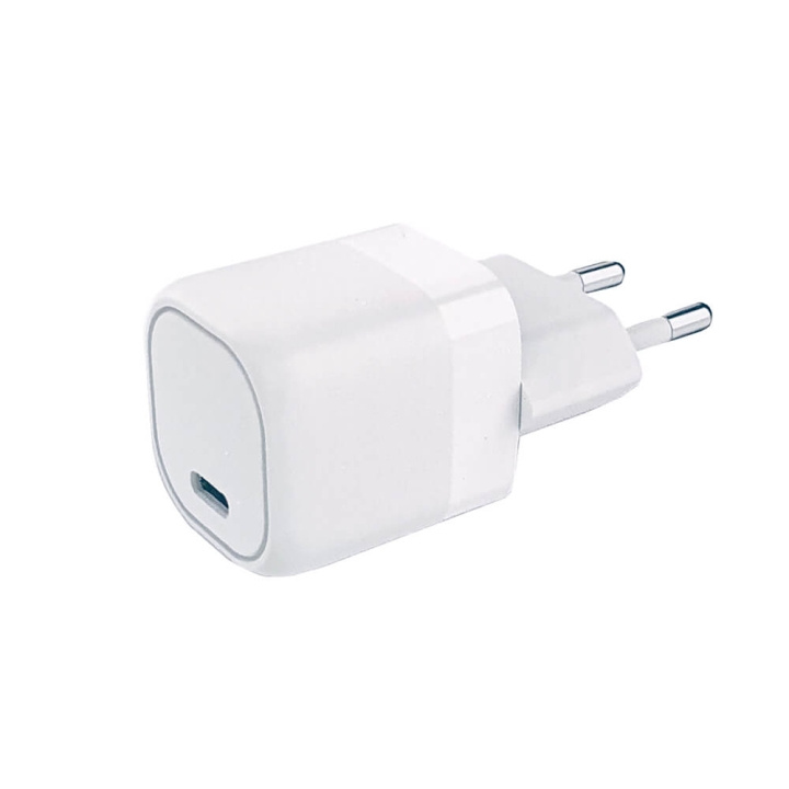 Gear Lader 220V 1xUSB-C PD/PPS 25W Hvit i gruppen SMARTTELEFON & NETTBRETT / Ladere og Kabler / Vegglader / Vegglader Type C hos TP E-commerce Nordic AB (C28632)