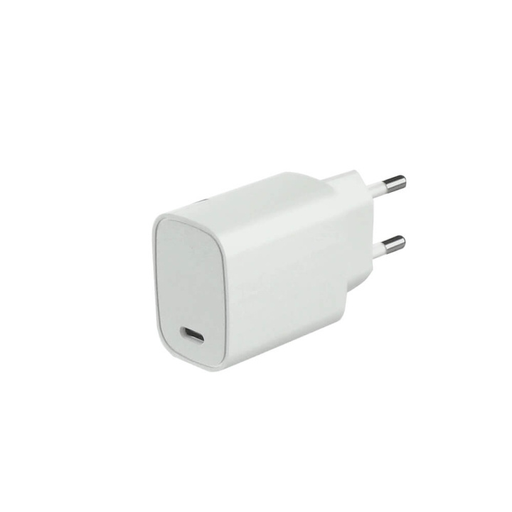 GEAR Lader 220V 1xUSB-C PD 20W Hvit i gruppen SMARTTELEFON & NETTBRETT / Ladere og Kabler / Vegglader / Vegglader Type C hos TP E-commerce Nordic AB (C28633)