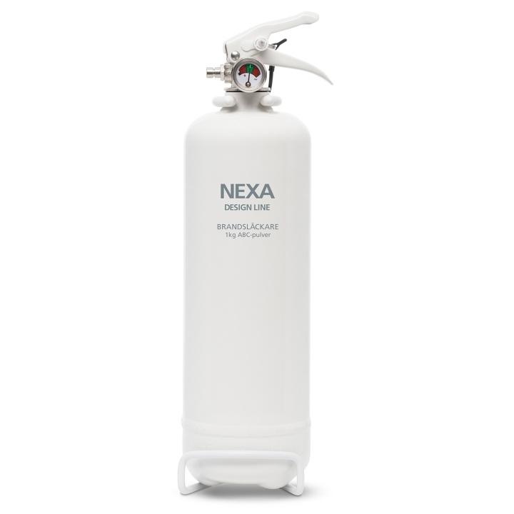 Nexa Brannslukningsapparat Hvit 1kg 8A i gruppen HJEM, HUS OG HAGE / Alarm, Sikkerhet og overvåking / Brann, røyk, gass / Brannslukkningsapparat hos TP E-commerce Nordic AB (C28654)