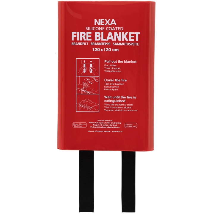 Nexa FB-120 RH Brannteppe Silikon Rød 120x120 Boks i gruppen HJEM, HUS OG HAGE / Alarm, Sikkerhet og overvåking / Brann, røyk, gass / Branntepper hos TP E-commerce Nordic AB (C28662)