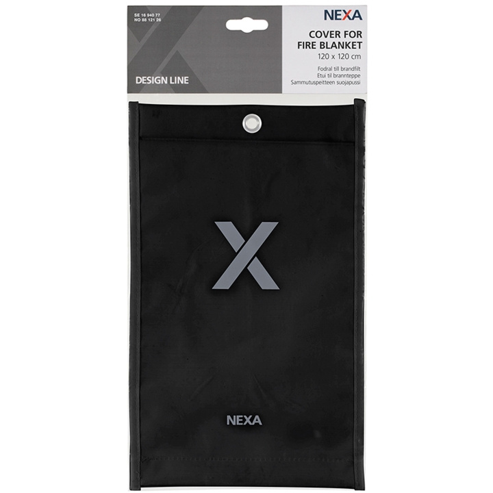 Nexa BAG-120 SMD Brannteppeveske 120x120 Svart i gruppen HJEM, HUS OG HAGE / Alarm, Sikkerhet og overvåking / Brann, røyk, gass / Branntepper hos TP E-commerce Nordic AB (C28666)