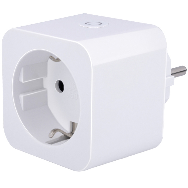 Alpina WiFi Smart Plug 2300W med energimåling i gruppen HJEM, HUS OG HAGE / Smarthus / Smart plugs hos TP E-commerce Nordic AB (C28738)