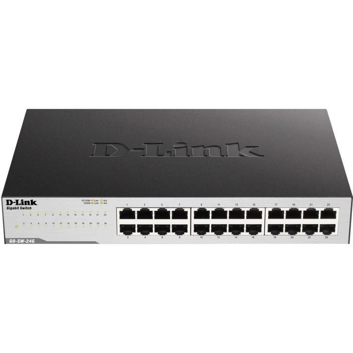 D-Link GO-SW-24G 24-Port Gigabit Easy Desktop Switch i gruppen Datautstyr / Nettverk / Switcher / 10/100/1000Mbps hos TP E-commerce Nordic AB (C28776)