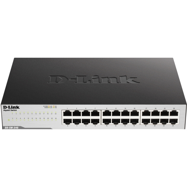 D-Link GO-SW-24G 24-porters Gigabit Easy Desktop-svitsj i gruppen Datautstyr / Nettverk / Switcher hos TP E-commerce Nordic AB (C28776)