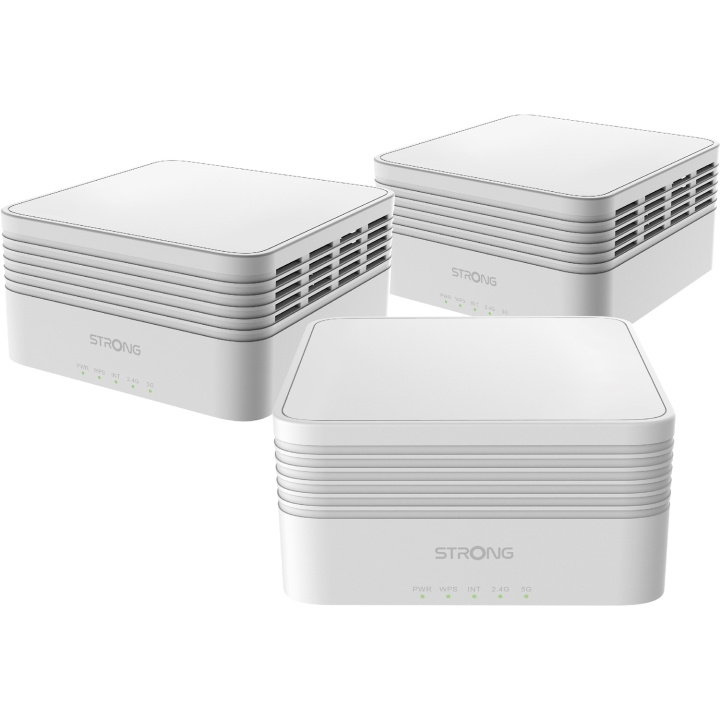 Strong Atria WiFi 6 Mesh AX3000 Home-sett 3-pakning i gruppen Datautstyr / Nettverk / Extenders hos TP E-commerce Nordic AB (C28856)