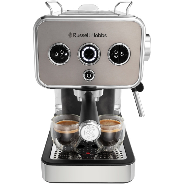 Russell Hobbs Distinctions espressomaskin Titanium 26452-56 i gruppen HJEM, HUS OG HAGE / Husholdningsapparater / Kaffe og espresso / Espressomaskiner hos TP E-commerce Nordic AB (C28860)
