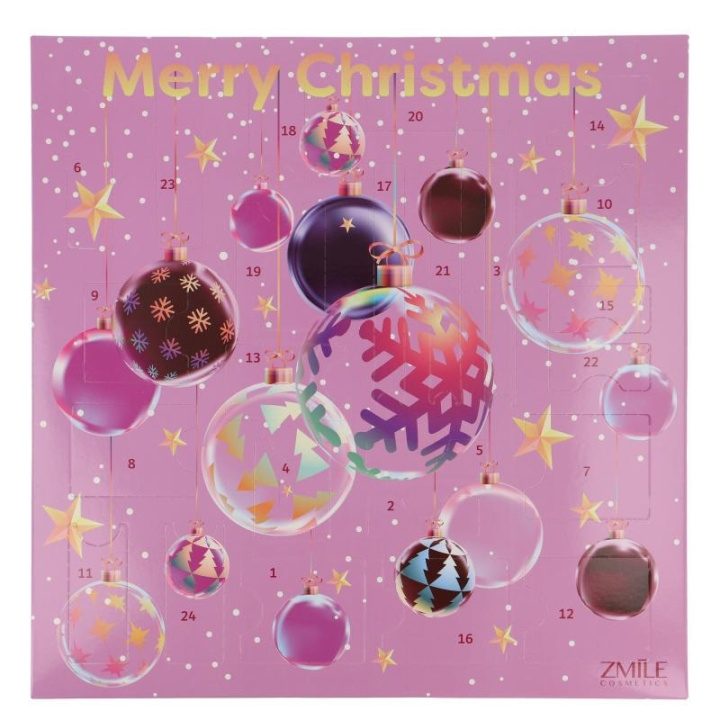 Zmile Cosmetics Adventskalender 24 Windows Square 3D-julekuler i gruppen HELSE OG SKJØNNHET / Gavesett / Gavesett for henne hos TP E-commerce Nordic AB (C28896)