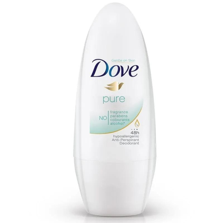 Dove Roll-On Antiperspirant Pure 50ml i gruppen HELSE OG SKJØNNHET / Duft og parfyme / Deodorant / Deo for henne hos TP E-commerce Nordic AB (C28997)