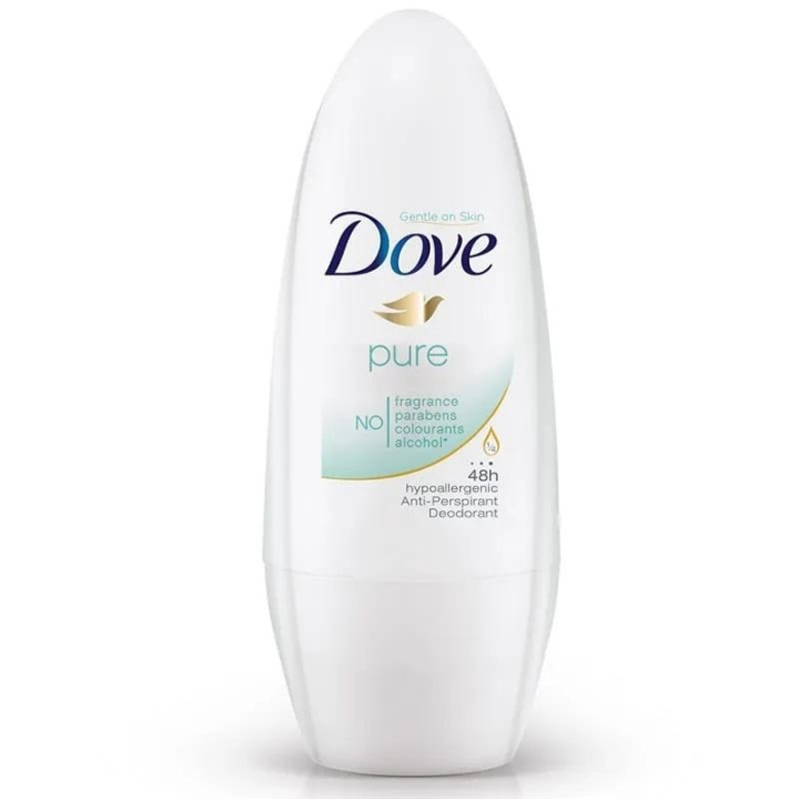Dove Roll-On Antiperspirant Pure 50 ml i gruppen HELSE OG SKJØNNHET / Duft og parfyme / Deodorant / Deo for henne hos TP E-commerce Nordic AB (C28997)
