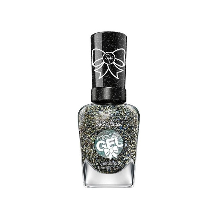 Sally Hansen Miracle Gel Nail Polish Glitter To Santa 14.7ml i gruppen HELSE OG SKJØNNHET / Manikyr/pedikyr / Neglelakk hos TP E-commerce Nordic AB (C29116)