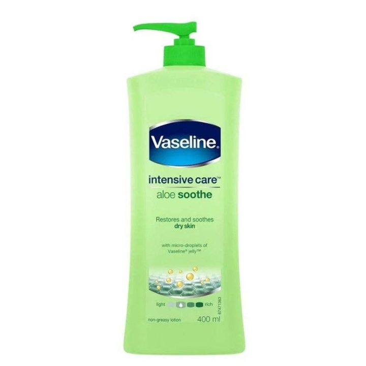 Vaseline Intensive Care Aloe Soothe 400 ml i gruppen HELSE OG SKJØNNHET / Hudpleie / Kroppspleie / Body lotion hos TP E-commerce Nordic AB (C29168)