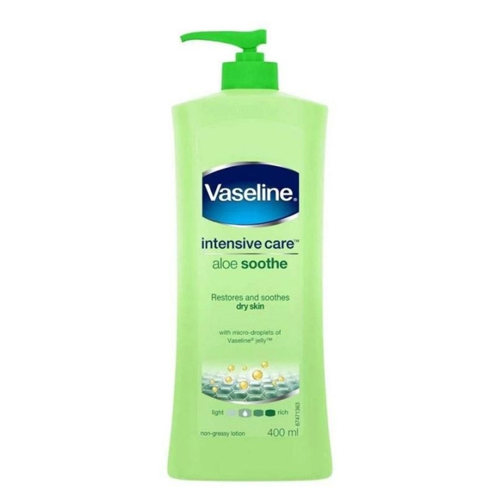 Vaseline Intensive Care Aloe Soothe 400ml i gruppen HELSE OG SKJØNNHET / Hudpleie / Kroppspleie / Body lotion hos TP E-commerce Nordic AB (C29168)