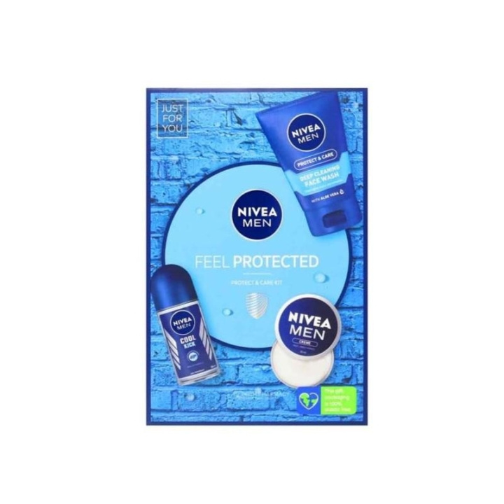 Nivea Men Protect And Care Gavesett 3 deler i gruppen HELSE OG SKJØNNHET / Hudpleie / Ansikt / Dagkrem hos TP E-commerce Nordic AB (C29206)