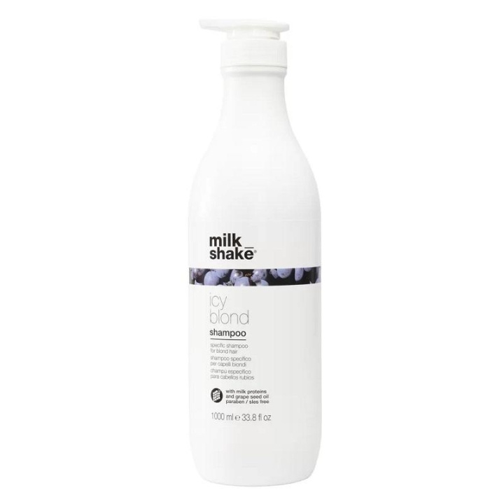 Milk_Shake Icy Blond Shampoo 1000ml i gruppen HELSE OG SKJØNNHET / Hår & styling / Hårpleie / Sjampo hos TP E-commerce Nordic AB (C29236)