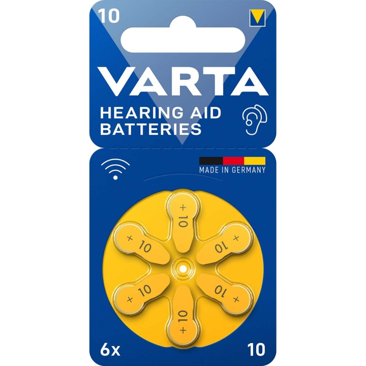 Varta Høreapparatbatterier type 10 6-blister i gruppen Elektronikk / Batterier & Ladere / Batterier / Høreapparatbatterier hos TP E-commerce Nordic AB (C29263)