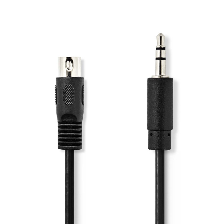 Nedis DIN lydkabel | DIN 5-pins han | 3.5 mm Han | Nikkel belagt | 1.00 m | Rund | PVC | Sort | Konvolutt i gruppen Elektronikk / Kabler og adaptere / Høyttalerkabler hos TP E-commerce Nordic AB (C29280)