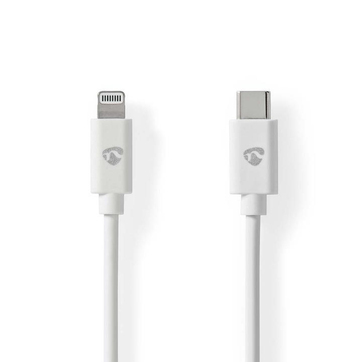 Nedis Lightning Kabel | USB 2.0 | Apple Lightning 8-Pinners | USB-C™ Hann | 480 Mbps | Nikkel belagt | 2.00 m | Rund | PVC | Hvit | Label i gruppen SMARTTELEFON & NETTBRETT / Ladere og Kabler / Kabler / Kabler Lightning hos TP E-commerce Nordic AB (C29315)