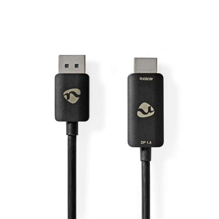 Nedis Displayport-adapter | DisplayPort Han | HDMI ™ -kontakt | 8K@30Hz | Nikkel belagt | Rett | 1.80 m | Rund | TPE | Sort | Konvolutt i gruppen Datautstyr / Kabler og adaptere / DisplayPort / Kabler hos TP E-commerce Nordic AB (C29395)