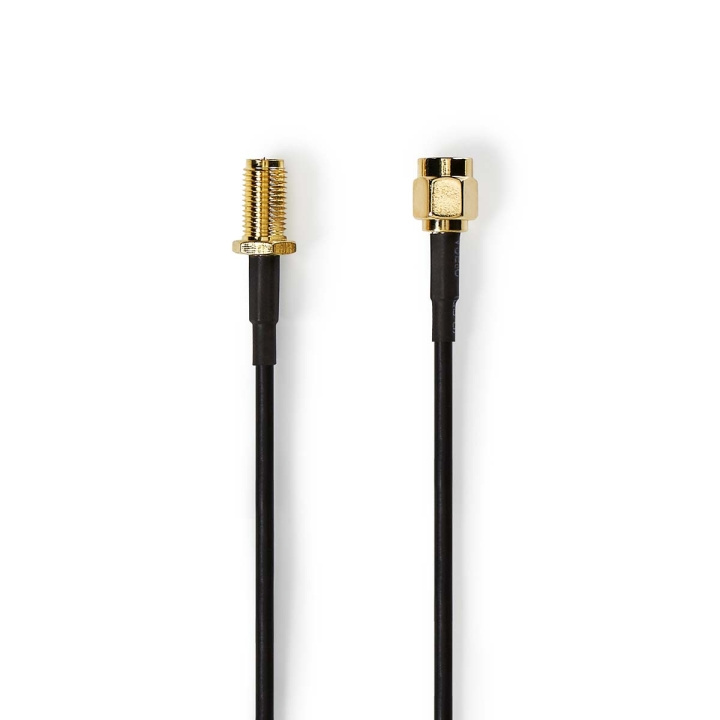 Nedis Antennekabel | RP SMA Han | RP SMA Hun | Gull belagt | 50 Ohm | Singel Skjermet | 2.00 m | Rund | PVC | Sort | Label i gruppen Elektronikk / Kabler og adaptere / Antennekabler og tilbehør / Antennekabler hos TP E-commerce Nordic AB (C29423)