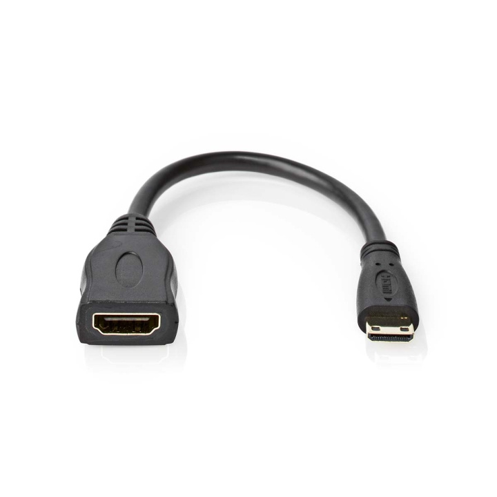 Nedis High Speed ​​HDMI ™ kabel med Ethernet | HDMI ™ minikontakt | HDMI™ Output | 4K@30Hz | 10.2 Gbps | 0.20 m | Rund | PVC | Sort | Boks i gruppen Elektronikk / Kabler og adaptere / HDMI / Adaptere hos TP E-commerce Nordic AB (C29426)