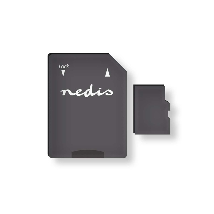 Nedis microSD Minnekort | microSDXC | 128 GB | Skrive hastighet: 90 MB/s | Les hastighet: 45 MB/s | UHS-I | AD adapter inkludert i gruppen Elektronikk / Lagringsmedia / Minnekort / MicroSD/HC/XC hos TP E-commerce Nordic AB (C29472)