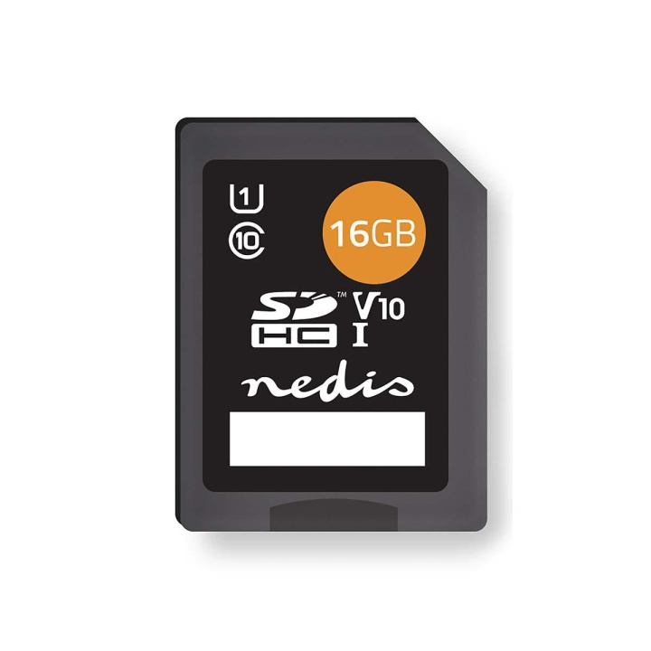 Nedis Minnekort | SDHC | 16 GB | Skrive hastighet: 80 MB/s | Les hastighet: 45 MB/s | UHS-I i gruppen Elektronikk / Lagringsmedia / Minnekort / SD/SDHC/SDXC hos TP E-commerce Nordic AB (C29474)