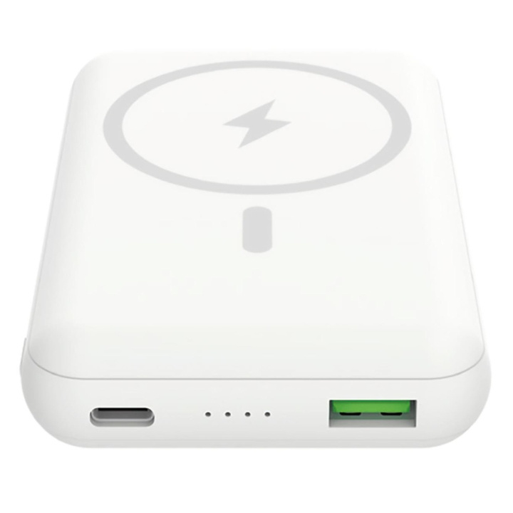 Celly MAGPB10000 PowerBank 15W MagSafe trådløs lading 10.000 mAh hvit i gruppen SMARTTELEFON & NETTBRETT / Ladere og Kabler / Powerbanks hos TP E-commerce Nordic AB (C29503)