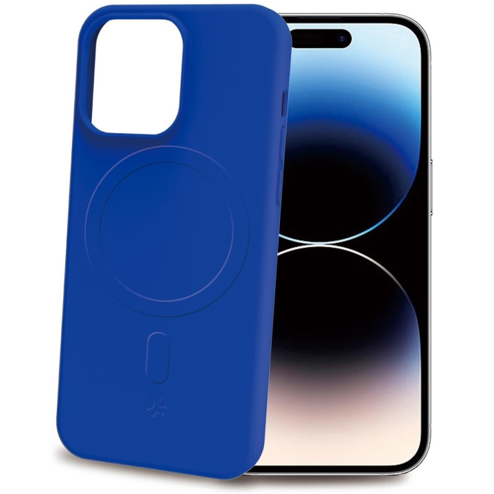 Celly Cromomag Soft rubber case MagSafe iPhone 15 Pro Blå i gruppen SMARTTELEFON & NETTBRETT / Mobilbeskyttelse / Apple / iPhone 15 hos TP E-commerce Nordic AB (C29519)